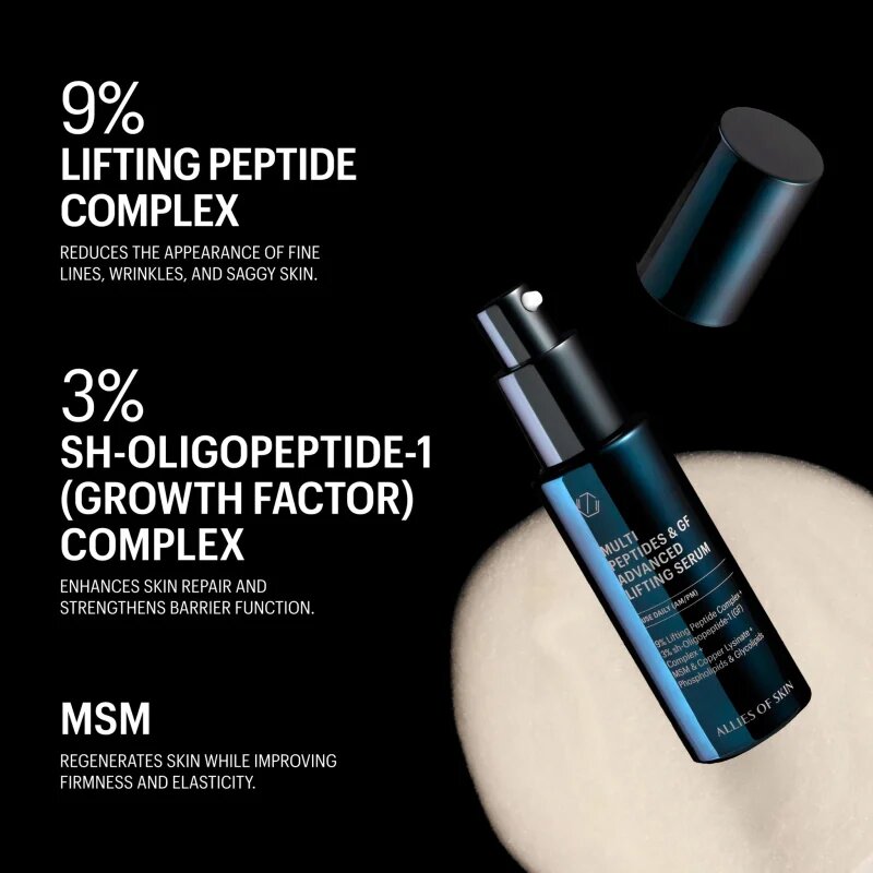 Allies of Skin Multi Peptides & GF Advanced Lifting Serum liftingové pleťové sérum 50 ml