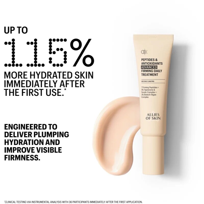 Allies of Skin Peptides & Antioxidants Advanced intenzivně zpevňující denní a noční krém pro hydrataci a vypnutí pokožky 48 ml