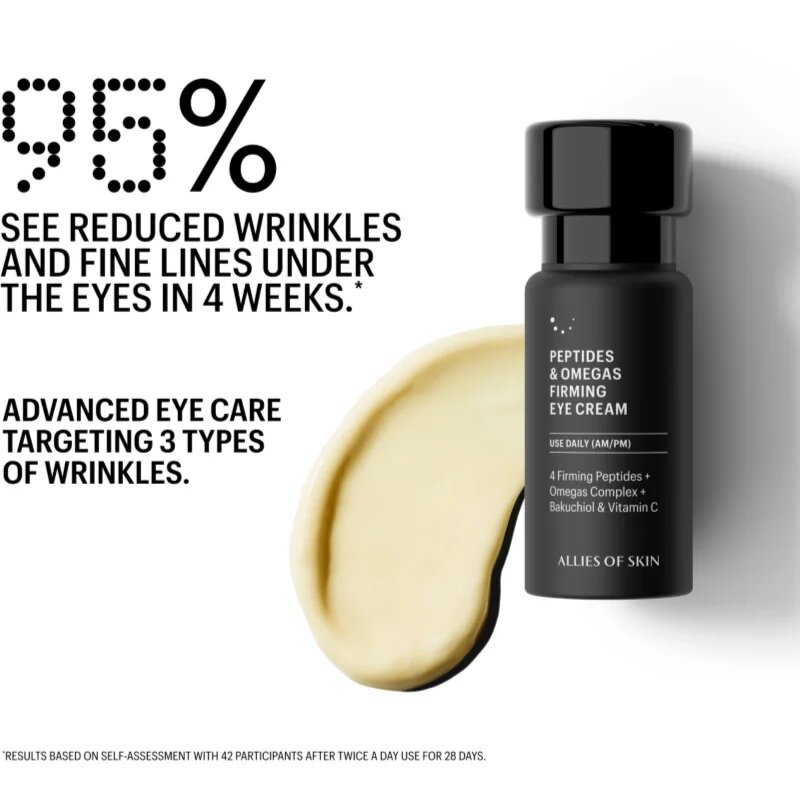 Allies of Skin Peptides & Omegas zpevňující oční krém 15 ml