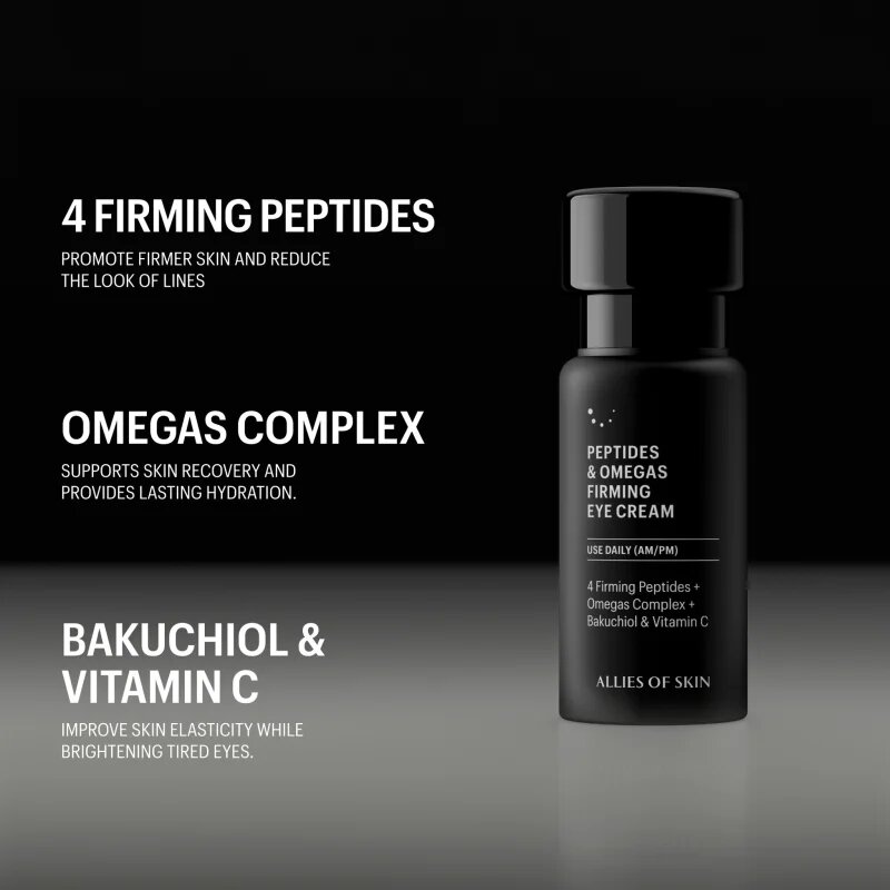Allies of Skin Peptides & Omegas zpevňující oční krém 15 ml