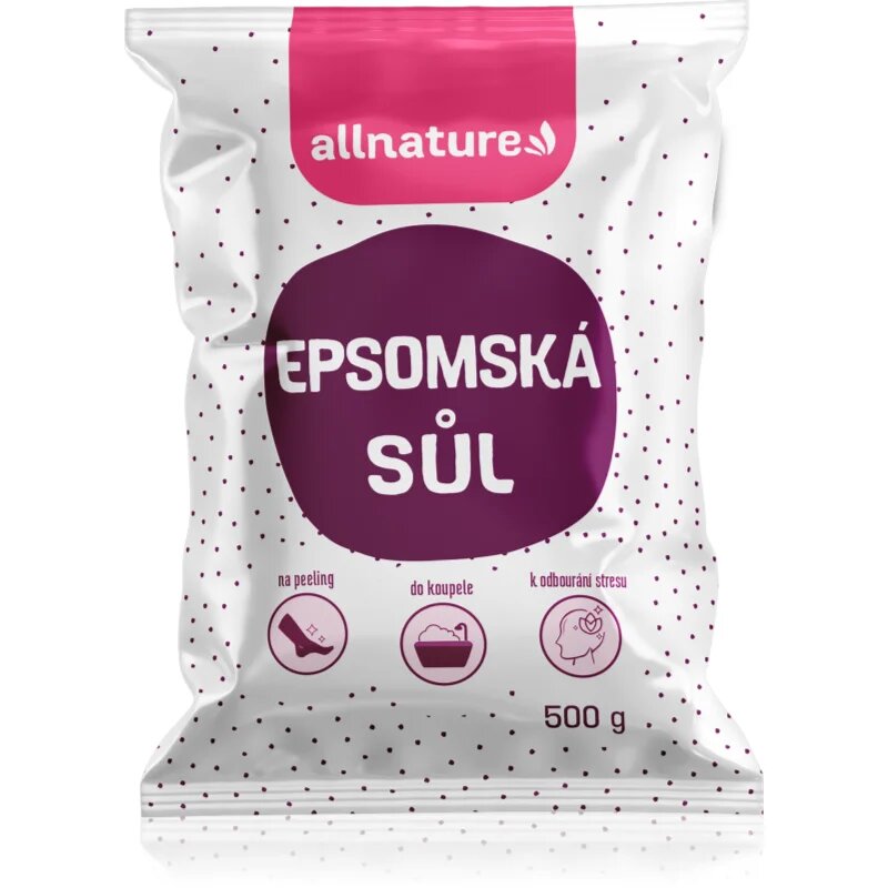 Allnature Epsomská sůl sůl do koupele 500 g