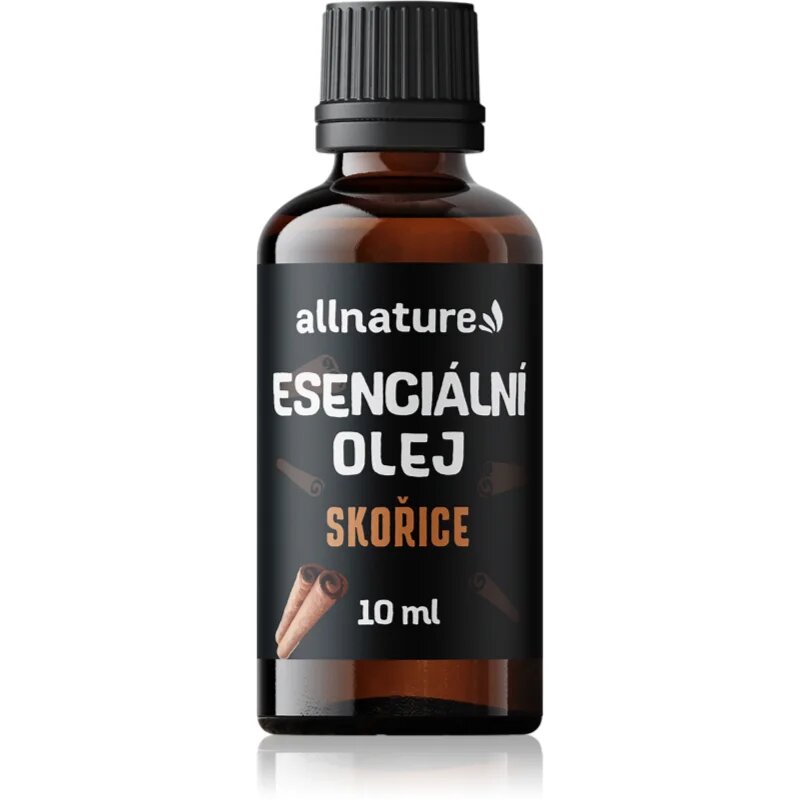 Allnature Esenciální olej Skořice esenciální vonný olej s povzbuzujícím účinkem 10 ml
