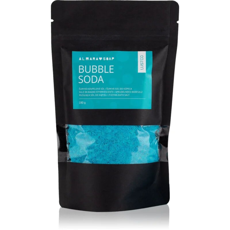 Almara Soap Bath Salt Bubble Soda šumivá koupelová sůl 180 g