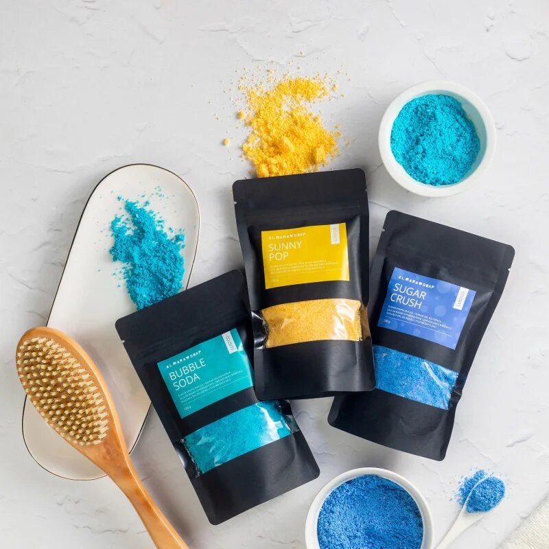 Almara Soap Bath Salt Bubble Soda šumivá koupelová sůl 180 g