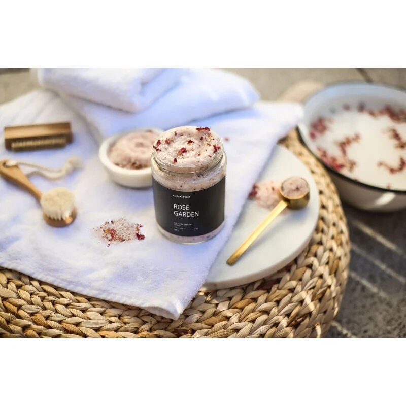 Almara Soap Bath Salt relaxační sůl do koupele s vůní Rose Garden 450 g