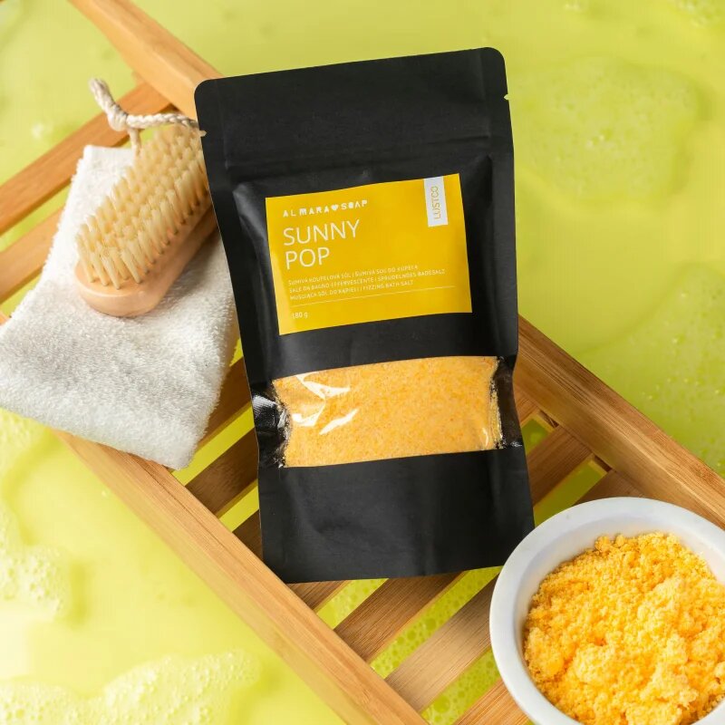 Almara Soap Bath Salt Sunny Pop šumivá koupelová sůl 180 g