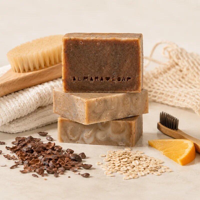Almara Soap Fancy Cocoa & Orange ručně vyráběné mýdlo 90 g
