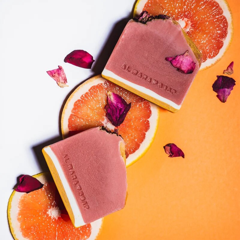 Almara Soap Fancy Růžový Grep ručně vyráběné mýdlo 100 g