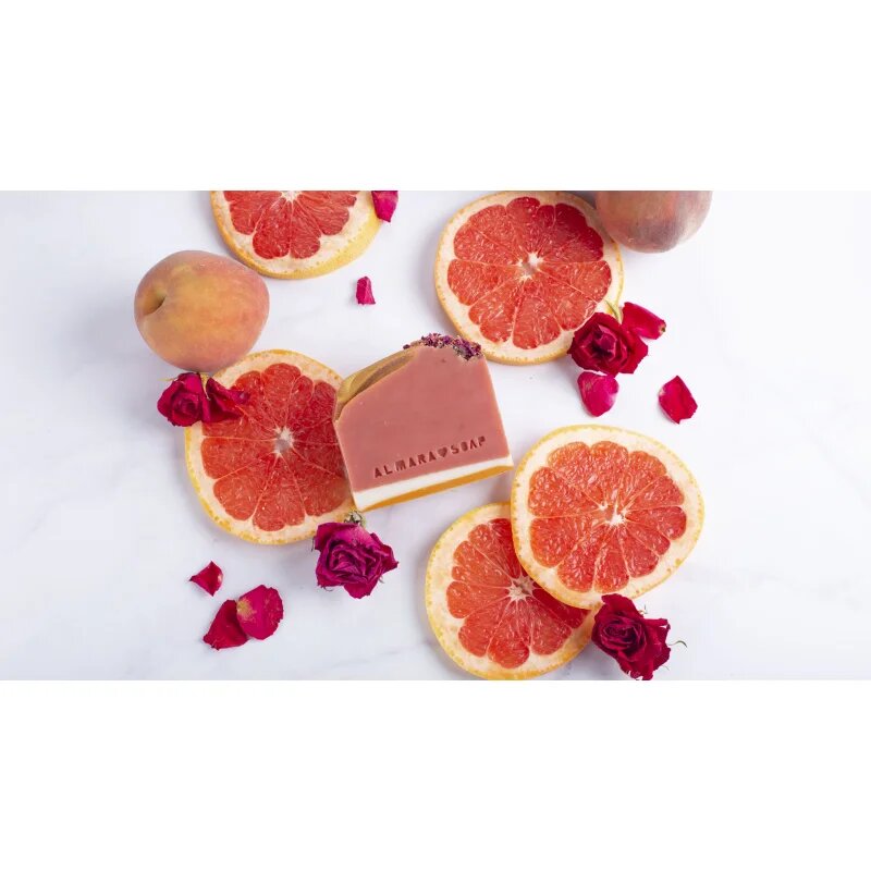 Almara Soap Fancy Růžový Grep ručně vyráběné mýdlo 100 g