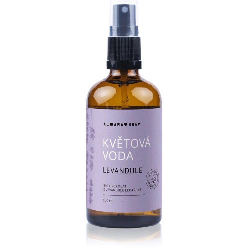 Almara Soap Květová Voda Levandule pleťová voda pro zklidnění pleti 100 ml