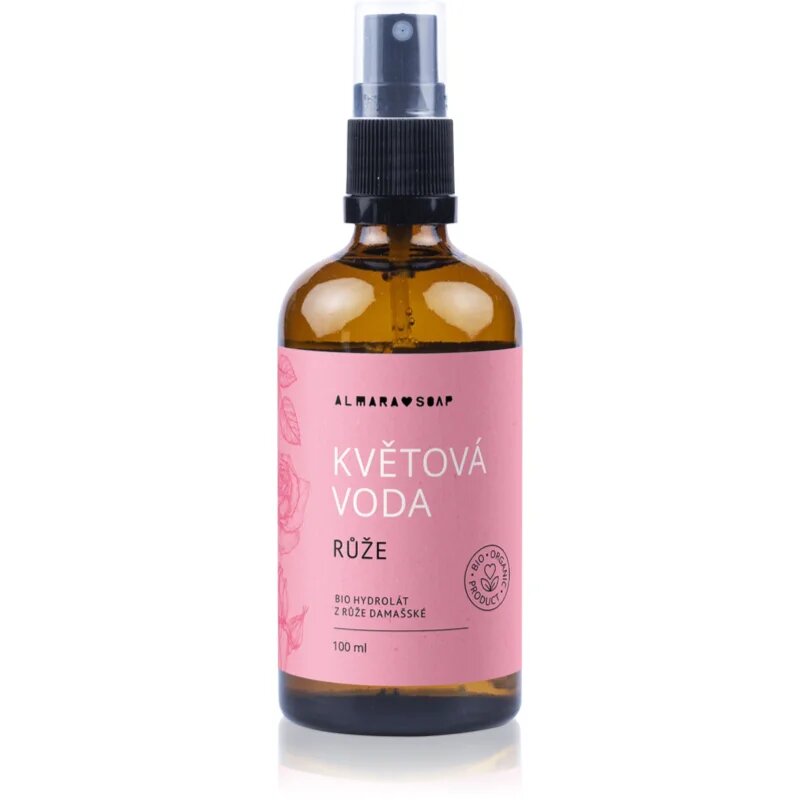 Almara Soap Květová Voda Růže pleťová voda pro suchou až citlivou pleť 100 ml