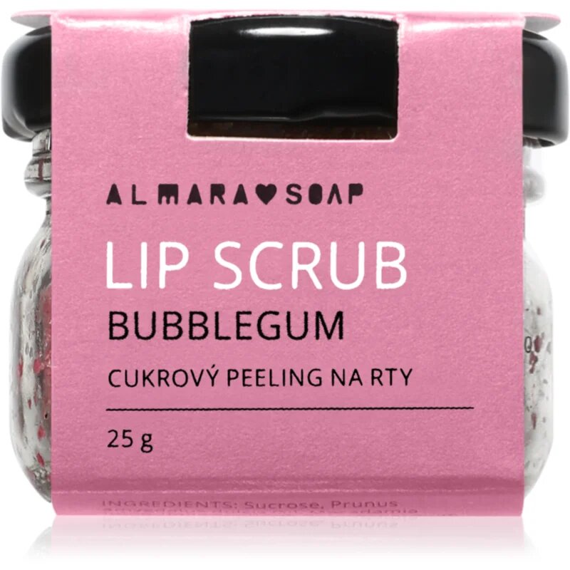 Almara Soap Lip Scrub cukrový peeling na rty Bubblegum 25 g