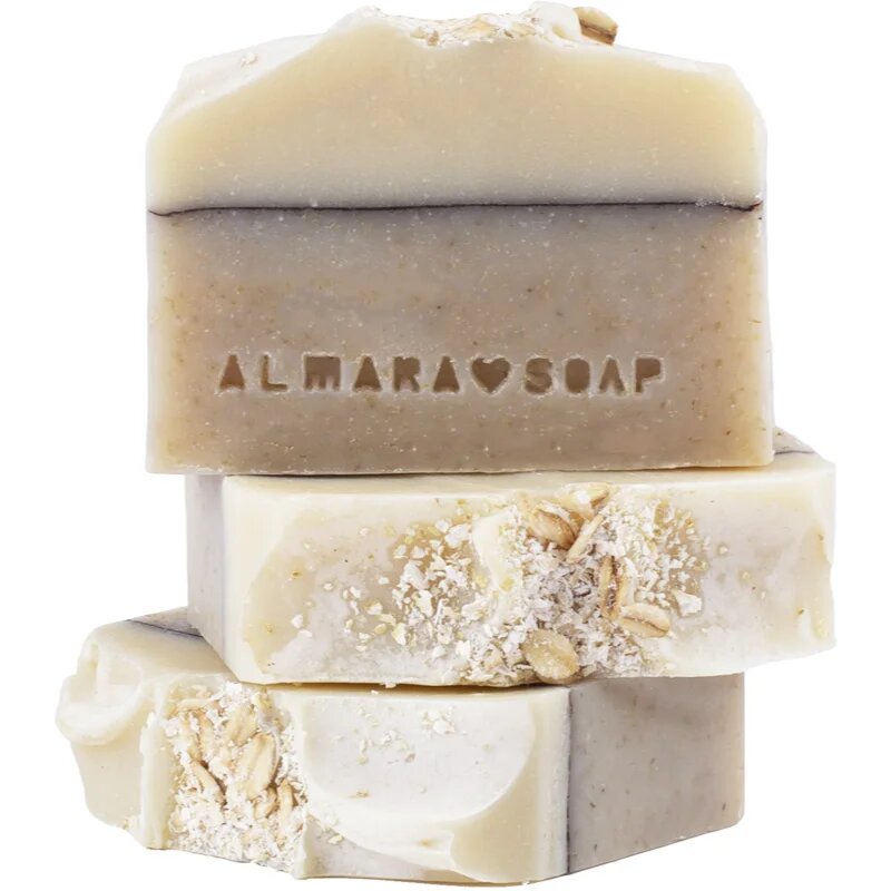 Almara Soap Natural Ovesný Koláč ručně vyráběné mýdlo pro citlivou pokožku 90 g