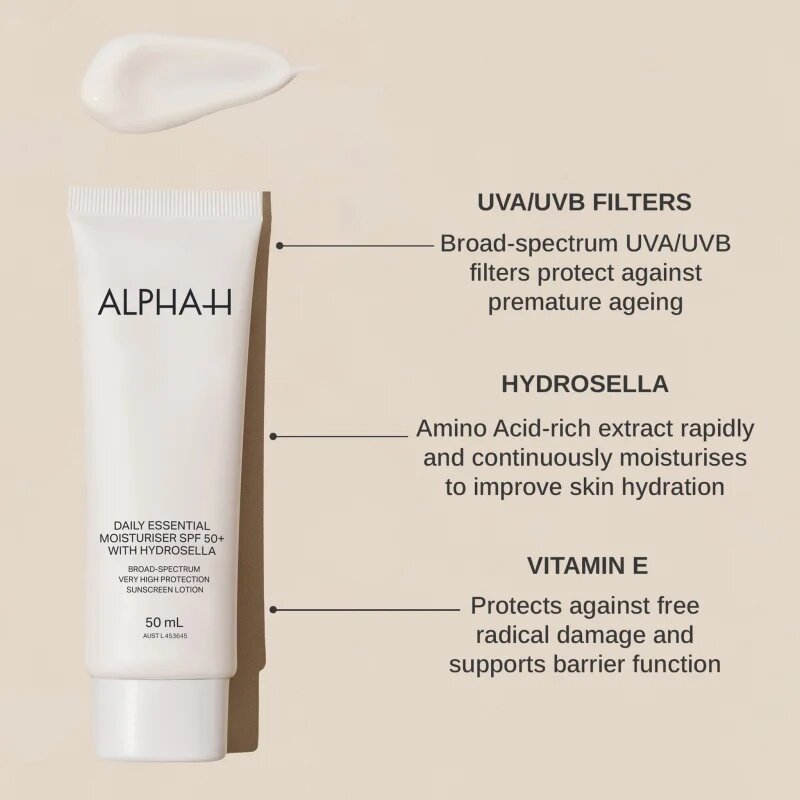 Alpha-H Daily Essential denní hydratační krém SPF 50+ 50 ml