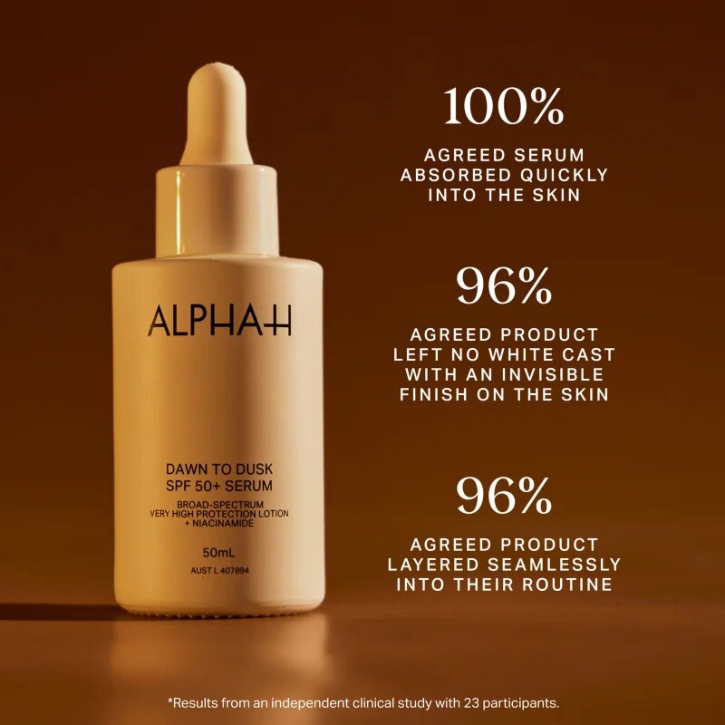 Alpha-H Dawn to Dusk lehké sérum SPF 50+ 50 ml