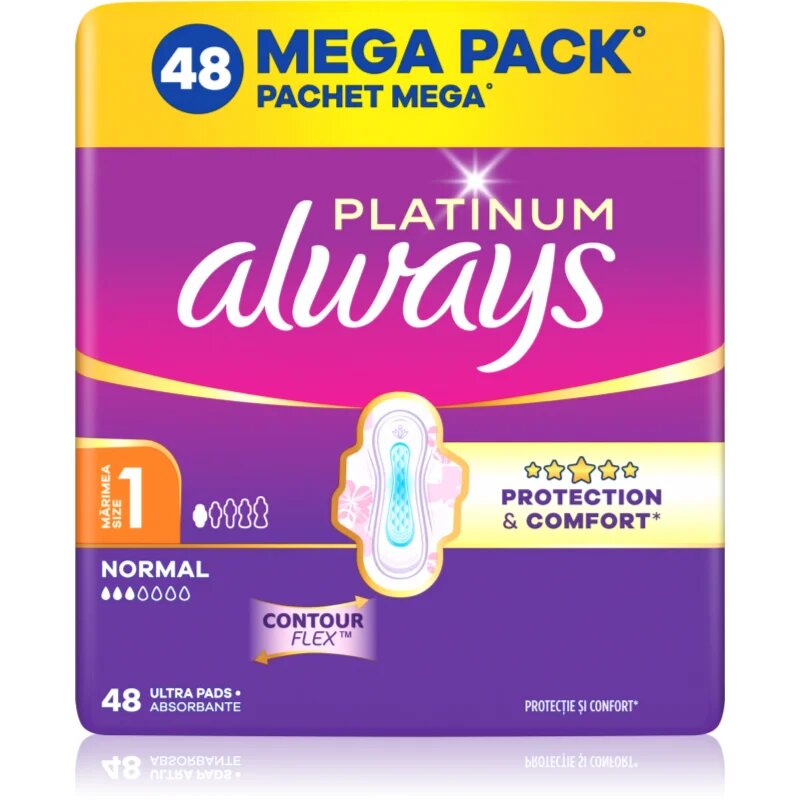 Always Platinum Normal Size 1 vložky s křidélky 48 ks