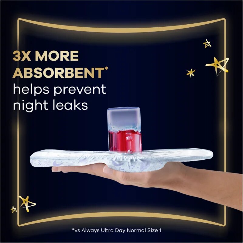 Always Ultra Secure Night Extra Size 5 vložky na noc 32 ks
