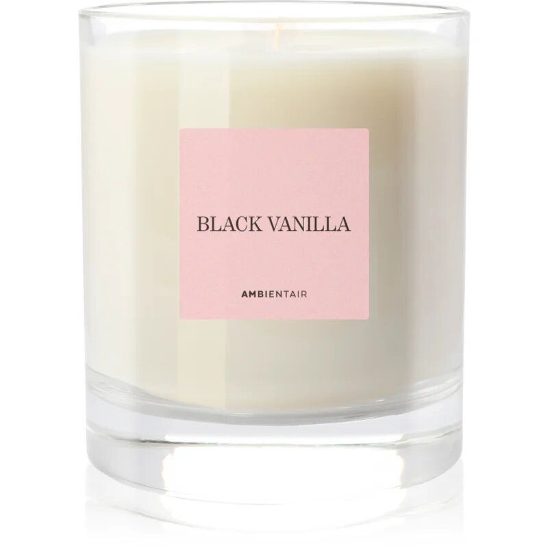Ambientair COLOURS Black Vanilla vonná svíčka 200 g