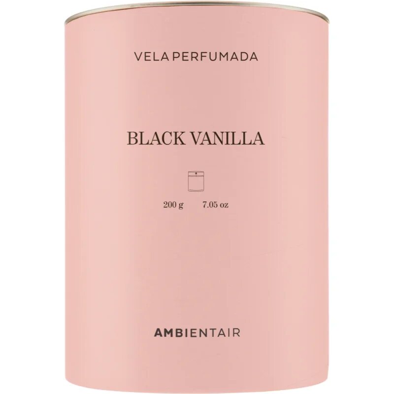 Ambientair COLOURS Black Vanilla vonná svíčka 200 g