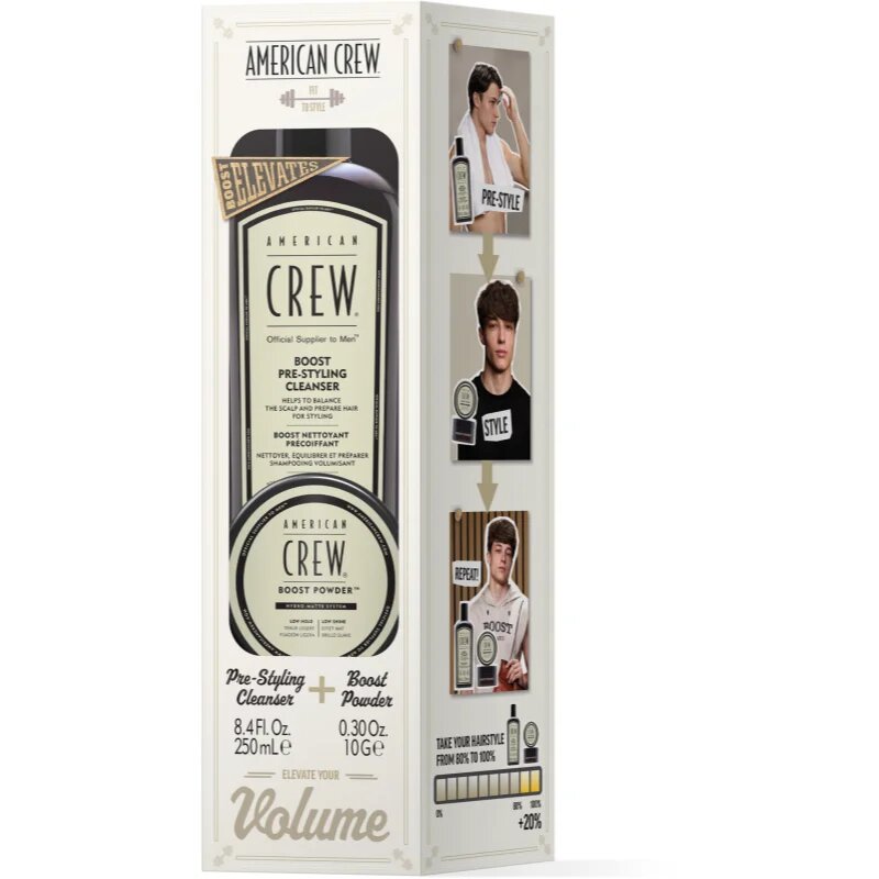 American Crew Boost Duo - Giftset dárková sada na vlasy pro muže