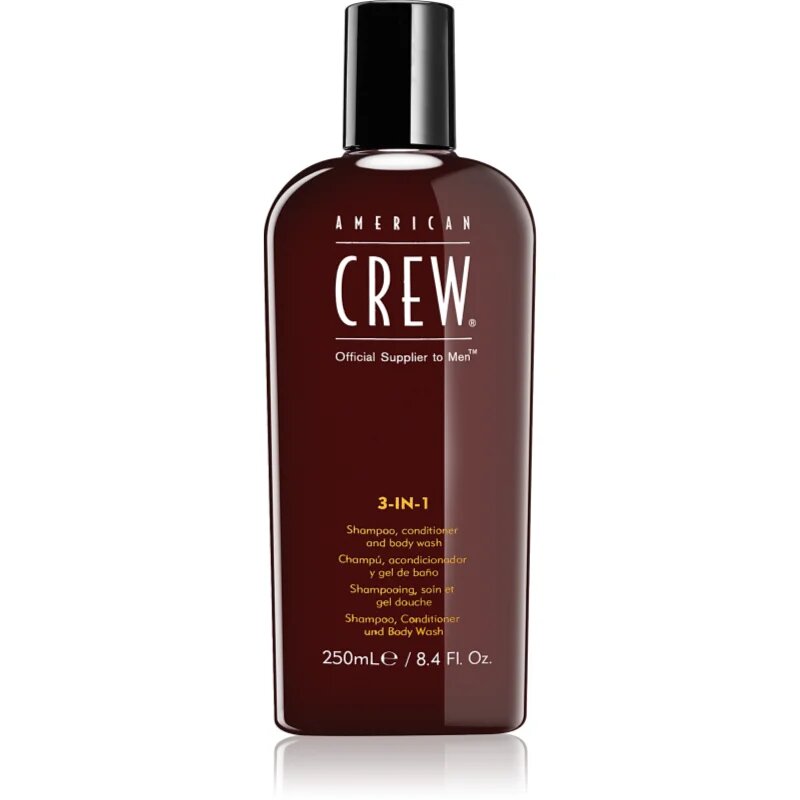 American Crew Hair & Body 3-IN-1 šampón kondicionér a sprchový gel 3 v 1 pro muže 250 ml