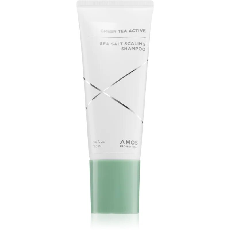 AMOS PROFESSIONAL Green Tea Active Sea Salt Scaling Shampoo šampon proti vypadávání vlasů s mořskou solí 150 ml