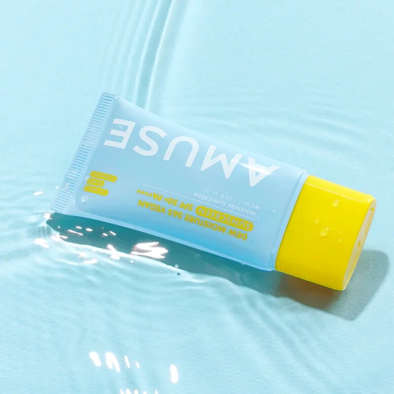 AMUSE Dew Moisture 365 Vegan Sunscreen opalovací fluid na obličej s hydratačním účinkem 40 ml