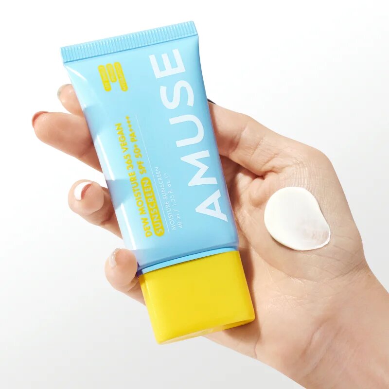 AMUSE Dew Moisture 365 Vegan Sunscreen opalovací fluid na obličej s hydratačním účinkem 40 ml