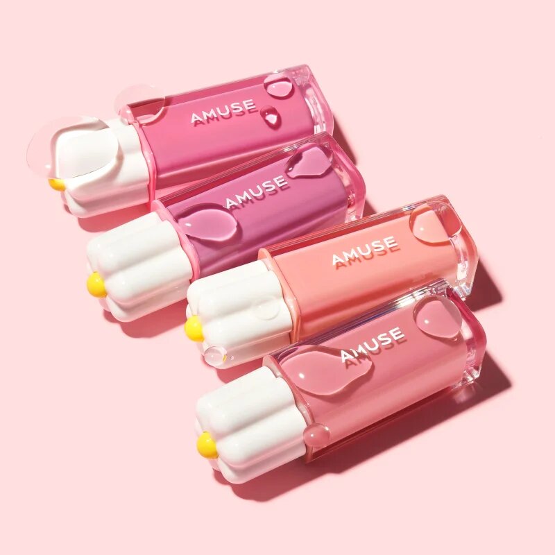 AMUSE Dew Tint dlouhotrvající lesk na rty s hydratačním účinkem odstín 01 La Vie En Coral 4 g