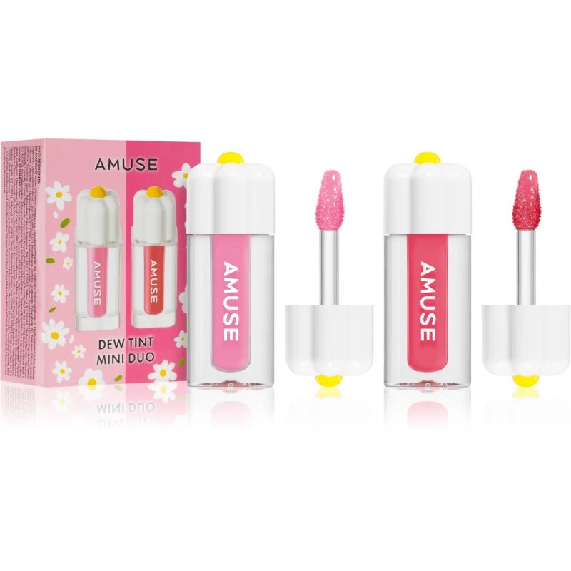 AMUSE Dew Tint Mini Duo sada hydratačních lesků na rty odstín Cool Tone 2x1.5 g