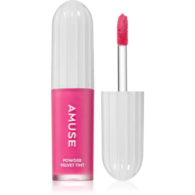 AMUSE Powder Velvet Tint dlouhotrvající tekutá rtěnka s matným efektem odstín 08 Berry Pop 3.3 g