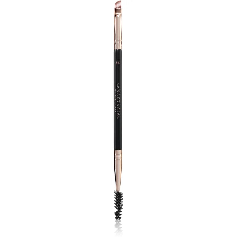 Anastasia Beverly Hills Brush 14 Duo Brow zkosený štětec na obočí 1 ks