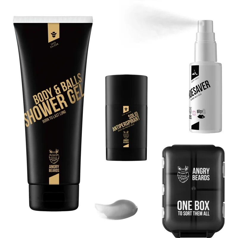 Angry Beards Jack Saloon Active Beast Set sada pro sportovce