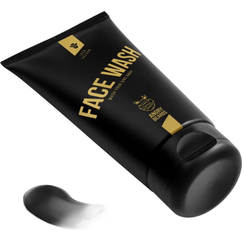 Angry Beards Jack Saloon Face Wash čisticí gel na obličej pro muže 150 ml