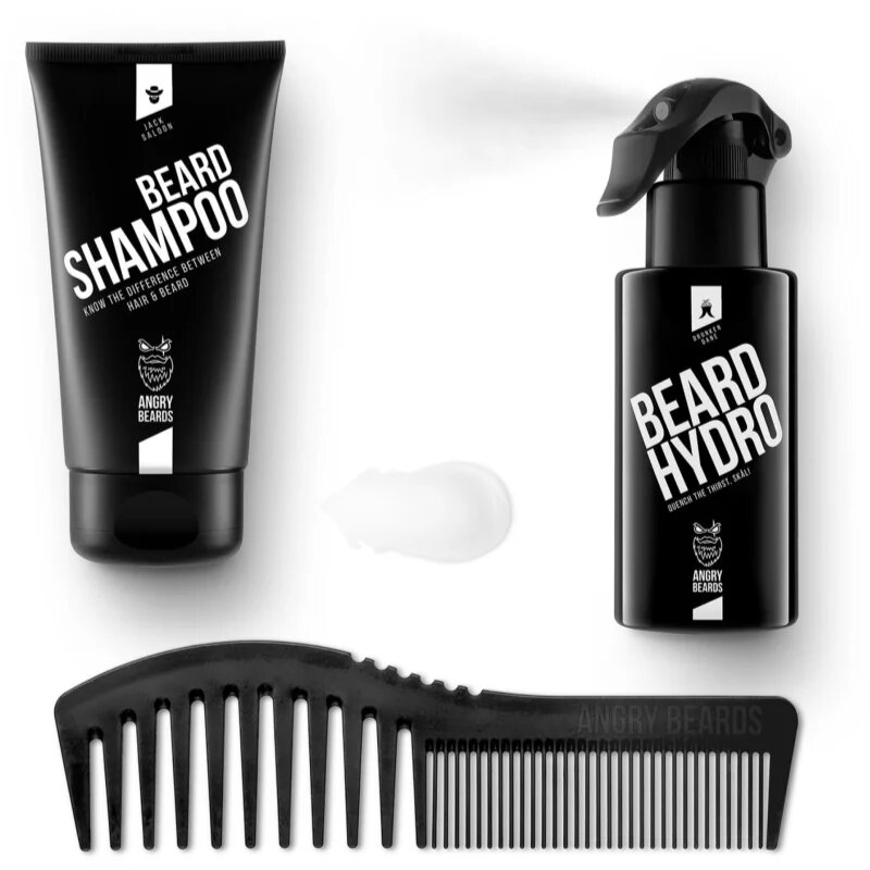 Angry Beards Minimalist Grooming Set sada na vousy