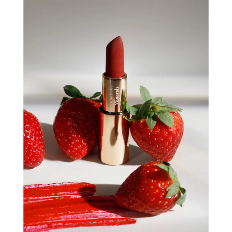 Annabelle Minerals Sheer Lipstick hydratační lesklá rtěnka odstín Strawberry 35 g