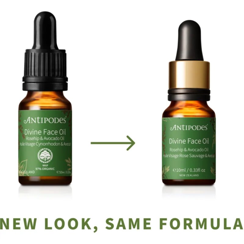 Antipodes Divine Face Oil Rosehip & Avocado Oil ochranné sérum proti prvním známkám stárnutí pleti 10 ml