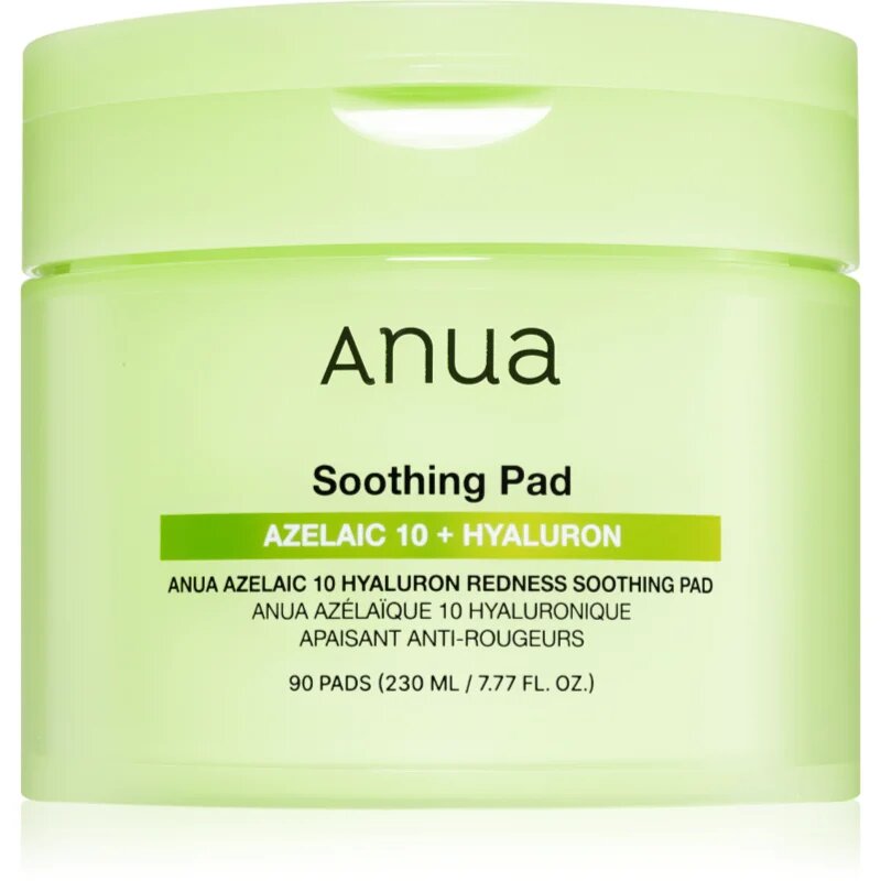 Anua Azelaic Acid 10 Hyaluron Redness Soothing Pad zklidňující polštářky proti začervenání pleti 90 ks