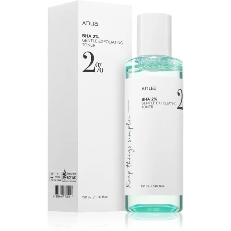 Anua BHA 2% Gentle Exfoliating Toner jemné exfoliační tonikum pro problematickou pleť akné 150 ml