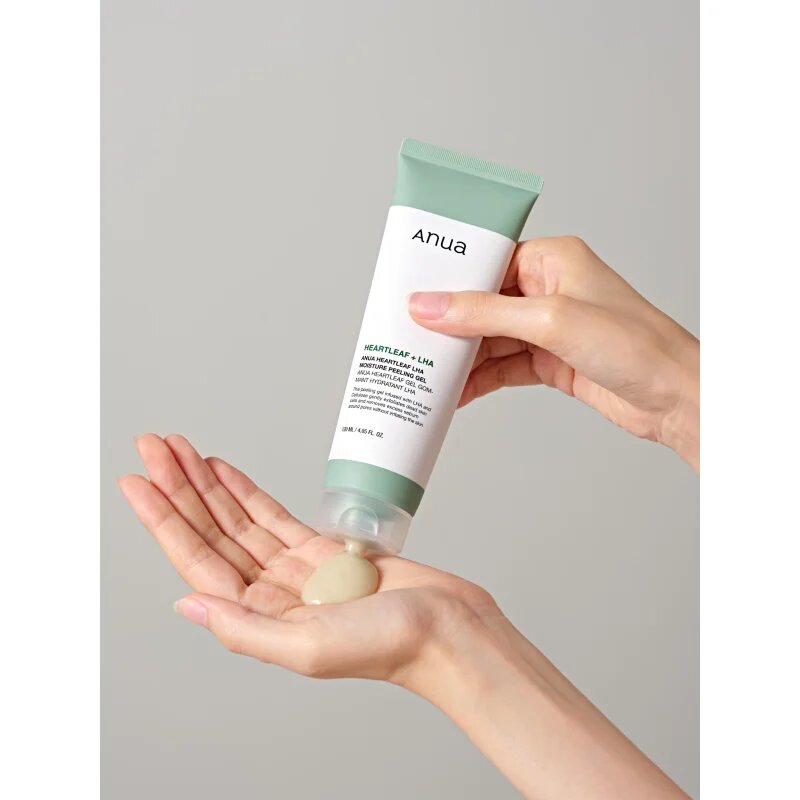 Anua Heartleaf LHA Moisture Peeling Gel jemný gelový peeling pro citlivou pleť se sklonem k akné 120 ml