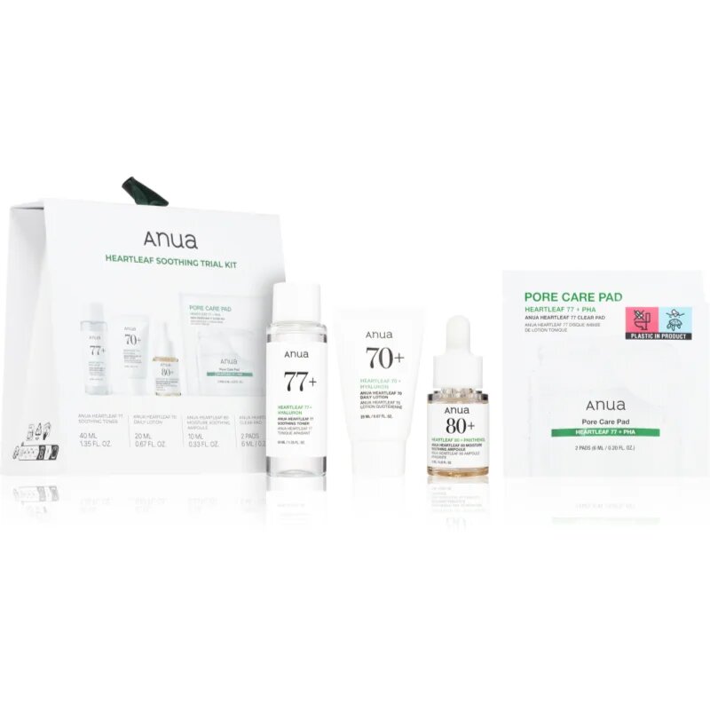 Anua Heartleaf Soothing Trial Kit dárková sada pro zklidnění pleti