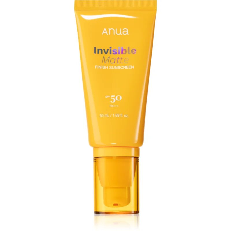 Anua Invisible Matte Finish Sunscreen matující opalovací krém na obličej SPF 50 50 ml