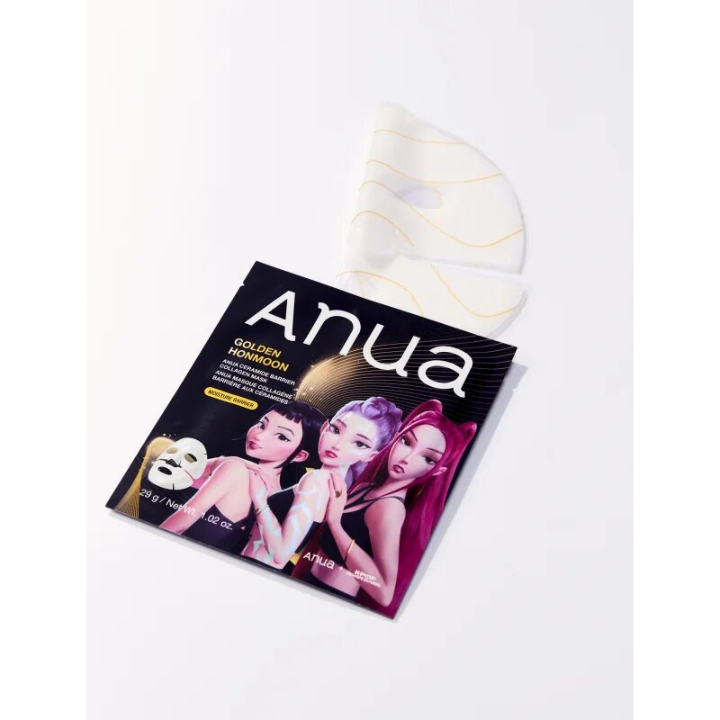 Anua K-Pop Demon Hunters Ceramide Barrier Collagen Mask vyhlazující plátýnková maska s gelovou texturou 29 g