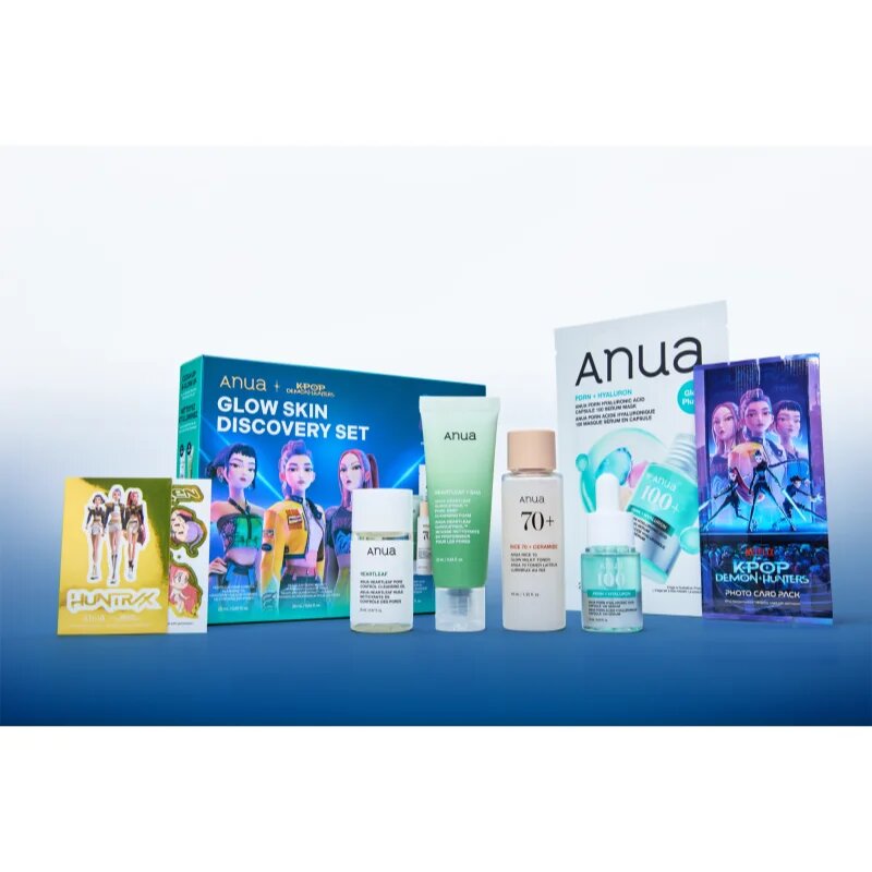 Anua K-Pop Demon Hunters Glow Skin Discovery Set dárková sada pro rozjasnění pleti