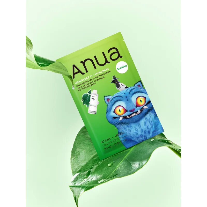 Anua K-Pop Demon Hunters Heartleaf 77% Soothing Mask hydratační plátýnková maska se zklidňujícím účinkem 25 ml