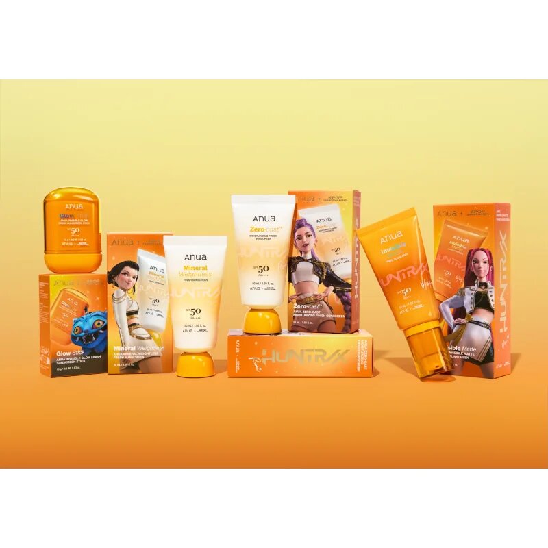 Anua K-Pop Demon Hunters Invisible Matte Finish Sunscreen matující opalovací krém na obličej SPF 50 50 ml