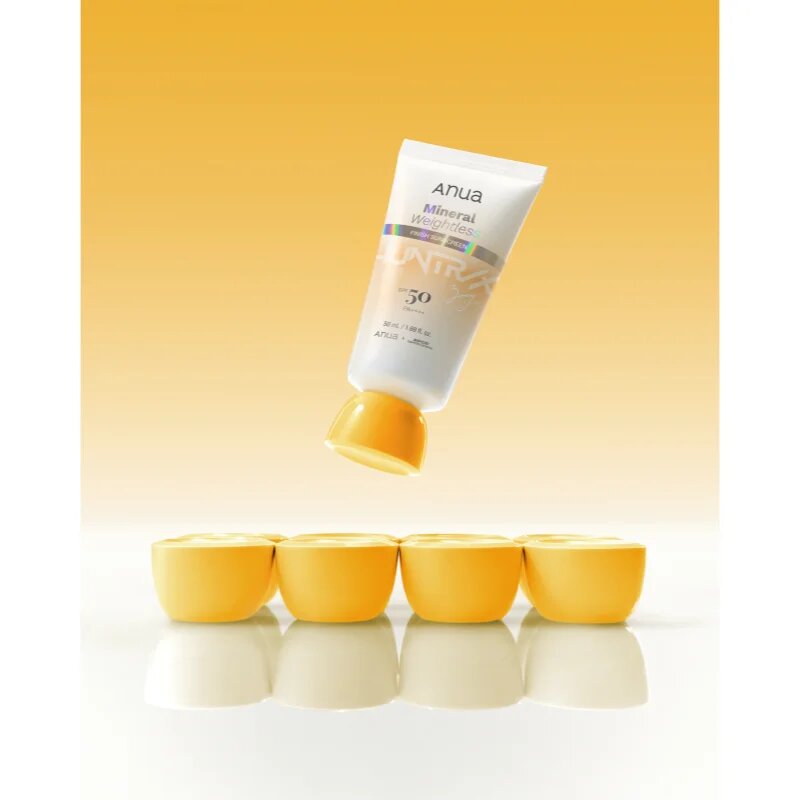 Anua K-Pop Demon Hunters Mineral Weightless Finish Sunscreen lehký ochranný krém na obličej SPF 50 50 ml