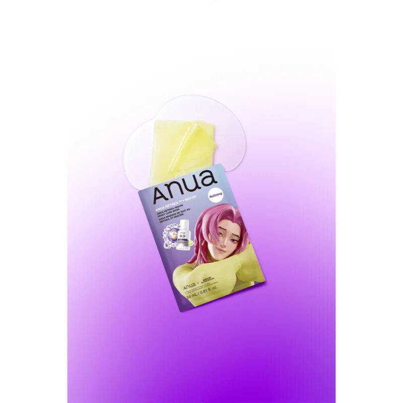 Anua K-Pop Demon Hunters Retinol Niacin Night Care Mask noční maska pro obnovu pleti na vrásky 24 ml
