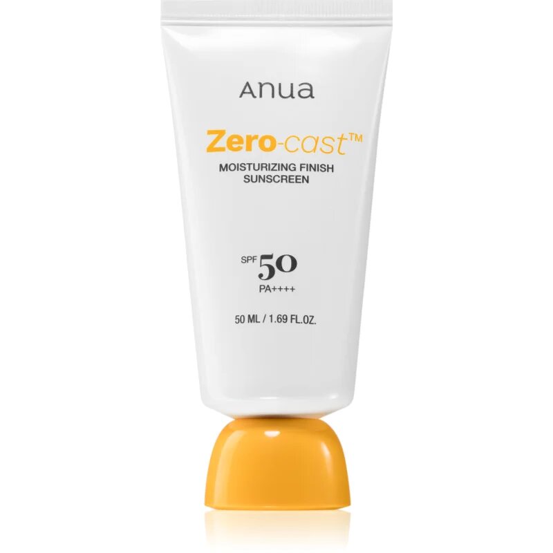 Anua Zero-Cast Moisturizing Finish Sunscreen hydratační ochranný krém SPF 50 50 ml