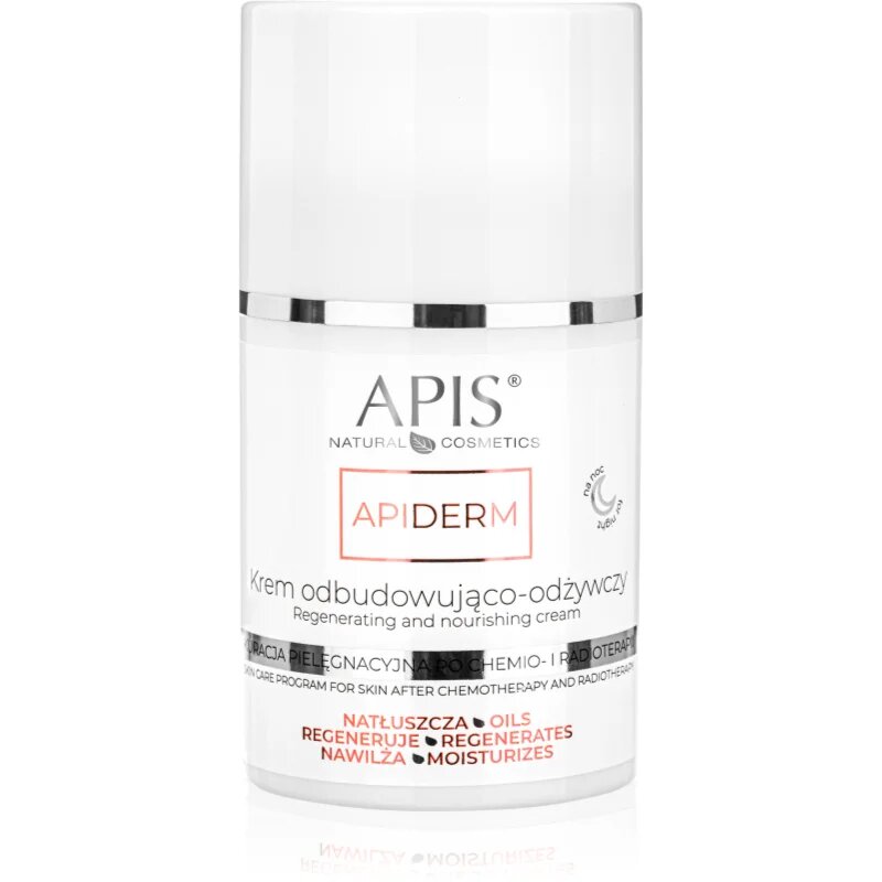 Apis Natural Cosmetics Apiderm noční regenerační krém s vyživujícím účinkem 50 ml